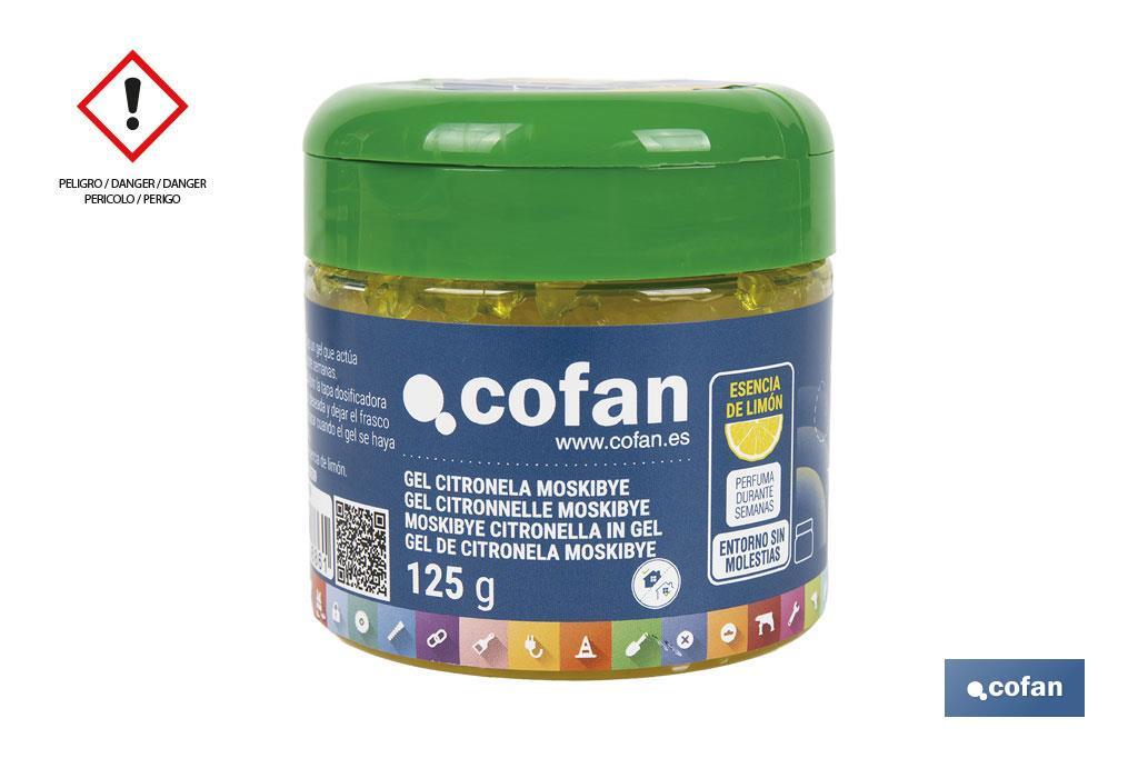 Gel de citronela con esencia de limón