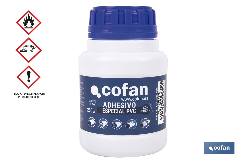 Adhesivo para PVC de 250 ml