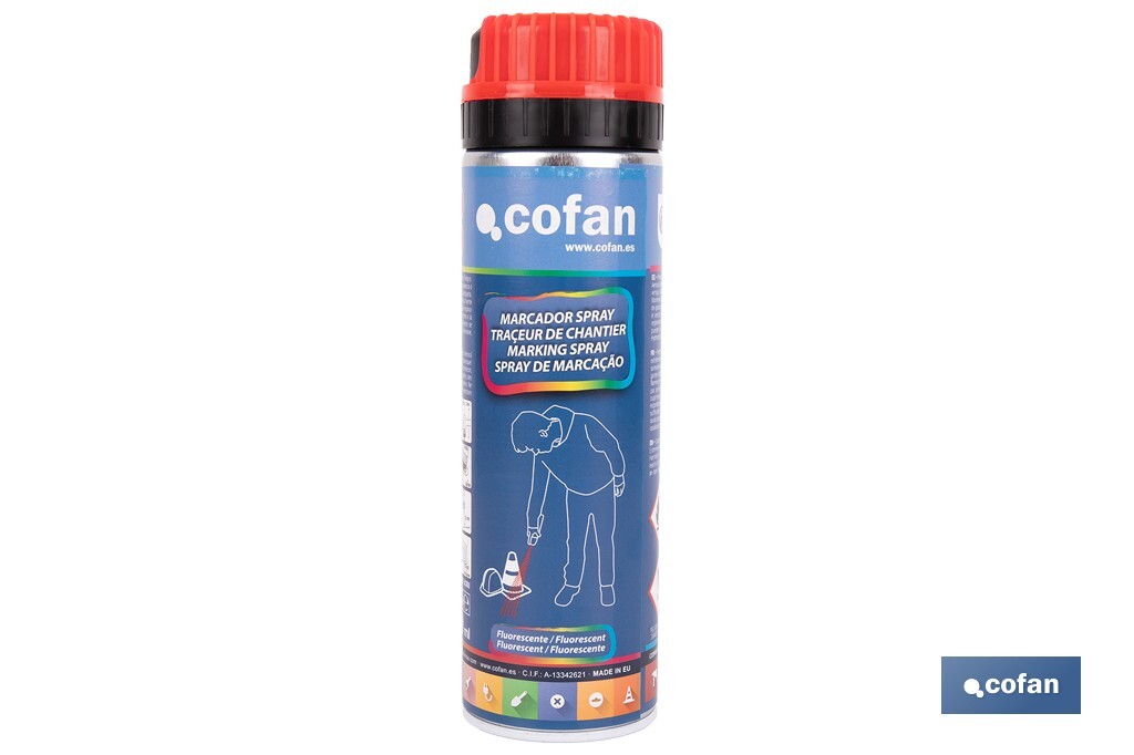 Spray Marcador Fluorescente de Obra