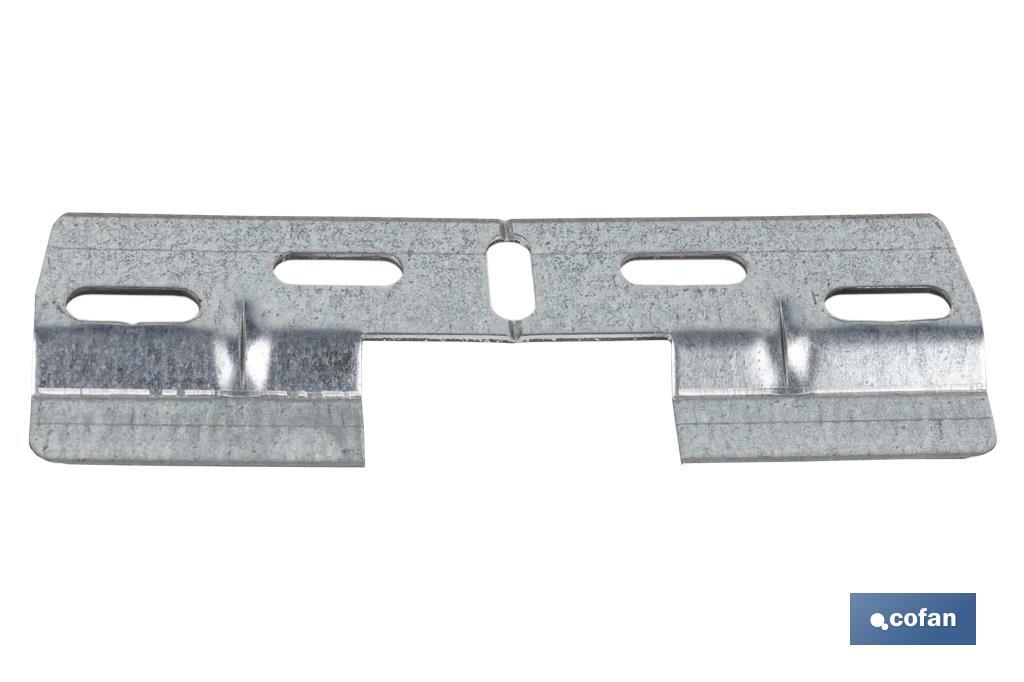 Placa Doble para Colgar y Fijar en Mobiliario