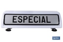 Cartel avisador acompañamiento vehículo Especial V21