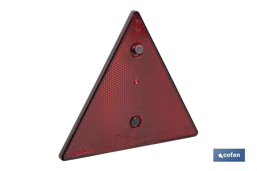 Catadióptrico triangular con agujero
