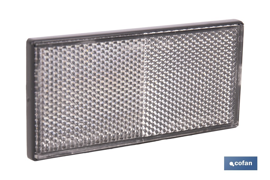 Catadióptrico rectangular con adhesivo para poner en vehículos