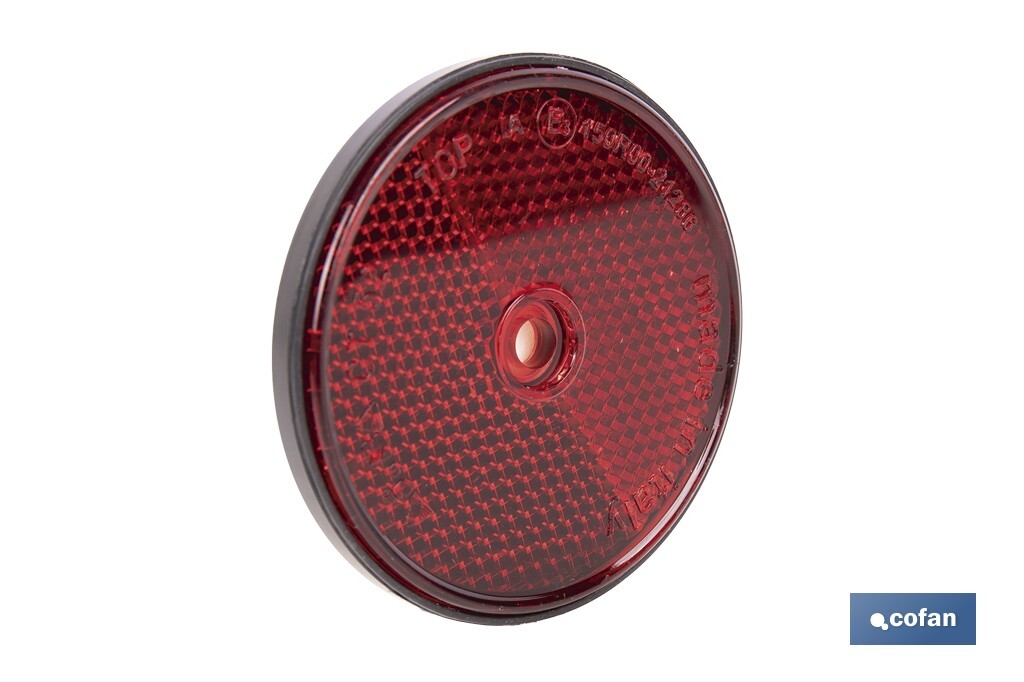 Catadióptricos redondos sin tornillo y con adhesivo