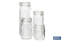 Set de 4 Frascos de Vidrio