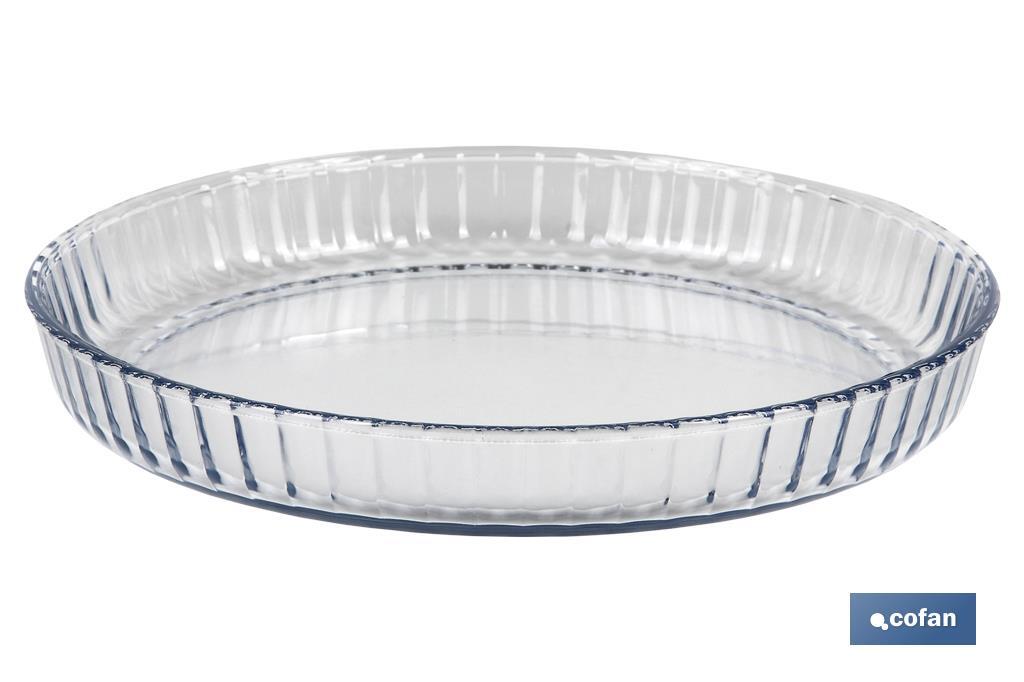 Fuente redonda de borosilicato Modelo Baritina I Capacidad 1600 ml