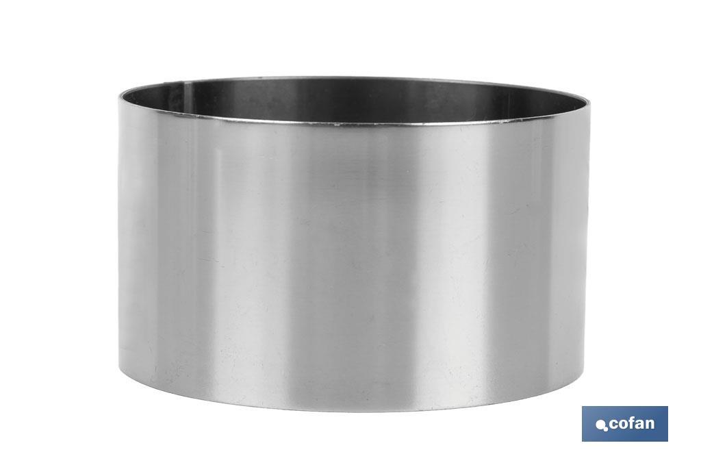 Moldes Redondos de Acero Inoxidable para Emplatado