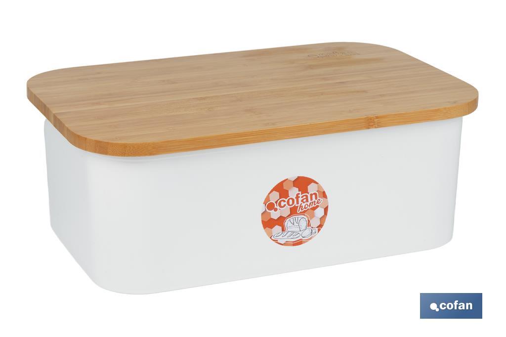 Panera con tapa de bambú