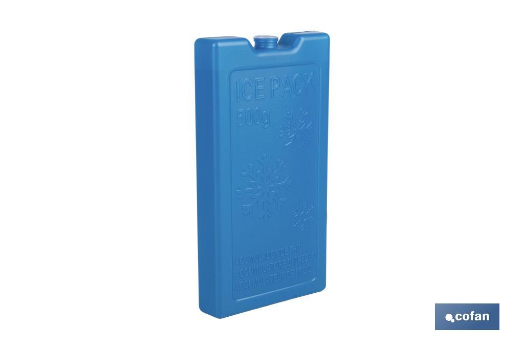 Acumulador de frío para nevera portátil de 500 ml en color azul
