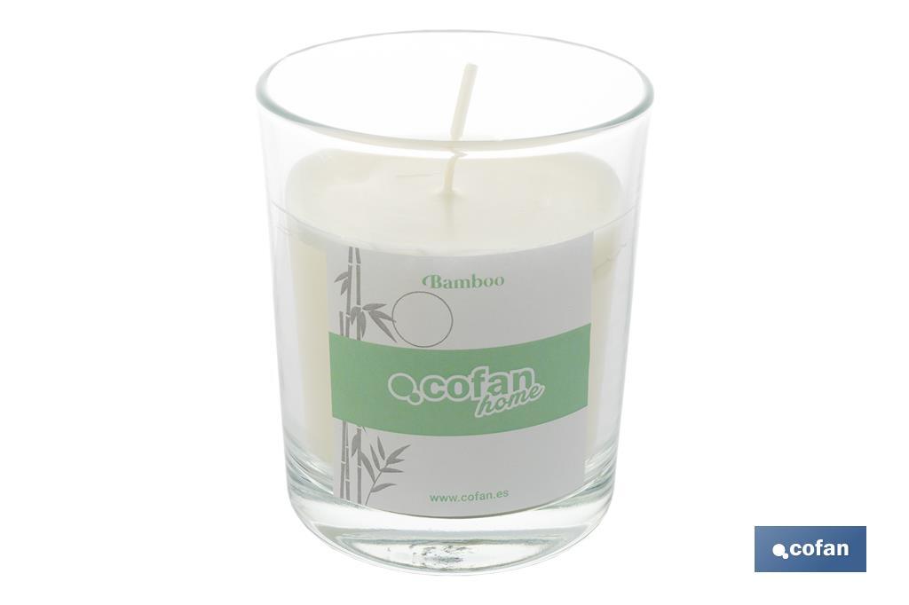 Vela aromática de cera vegetal