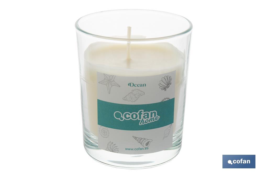 Vela aromática de cera vegetal