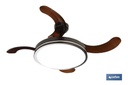 Ventilador de techo con 4 aspas plegables