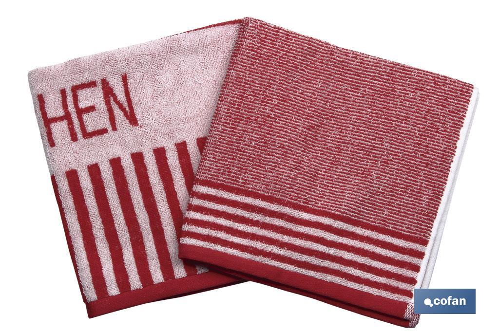 Pack de 2 paños de cocina