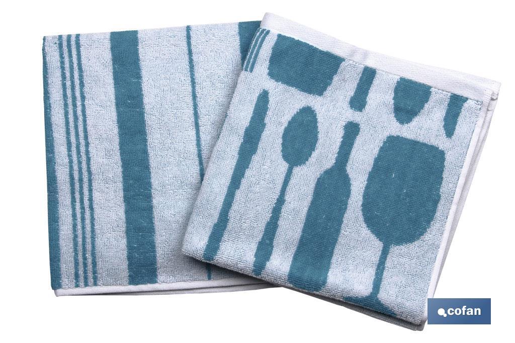 Pack de 2 paños de cocina