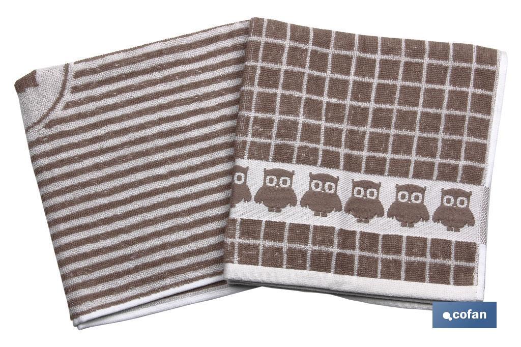 Pack de 2 paños de cocina
