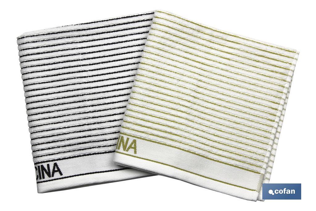 Pack de 2 paños de cocina