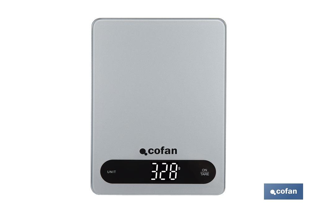 Báscula digital de cocina disponible en 4 colores