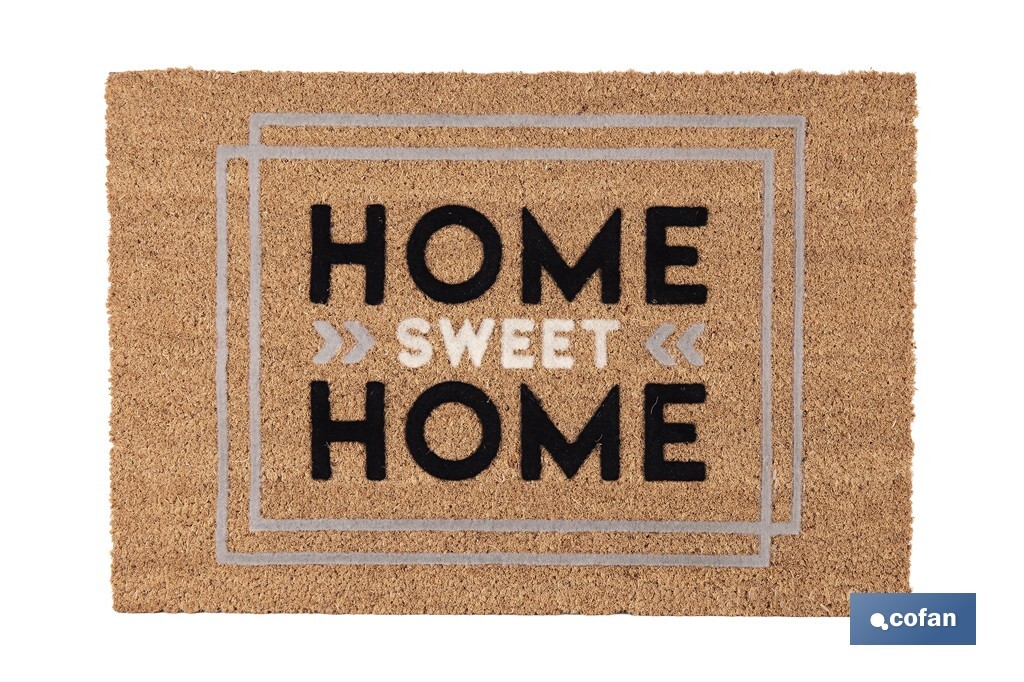 Felpudo para interior con diseño Home