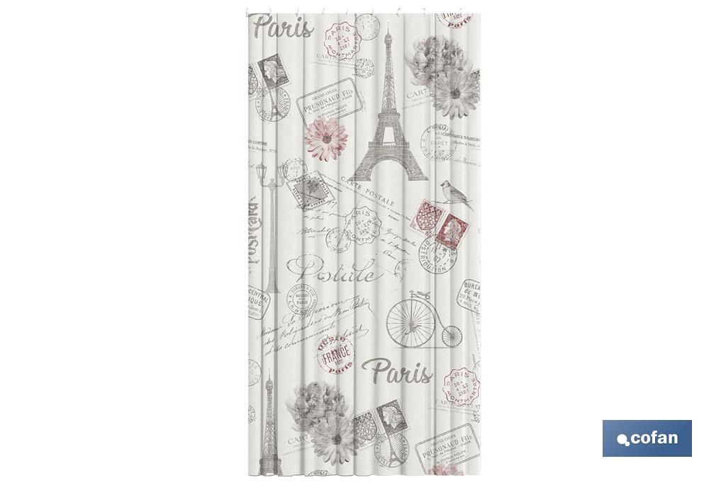 Cortina de Baño Impermeable con Estampado para Ducha