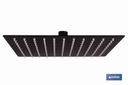 Cabezal de ducha cuadrado orientable
