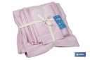 Juego de 3 toallas de color rosa claro con 580 g/m2