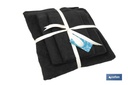 Juego de 3 toallas de color negro con 580 g/m2