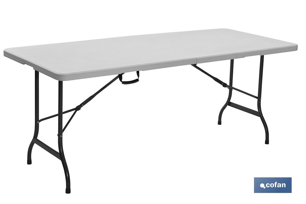 Mesa Plegable Rectangular con bloqueo de seguridad