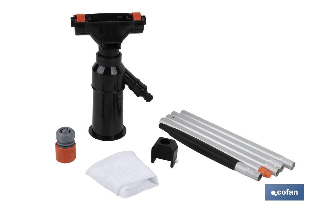 Aspirador de piscina con pértiga de 120 cm