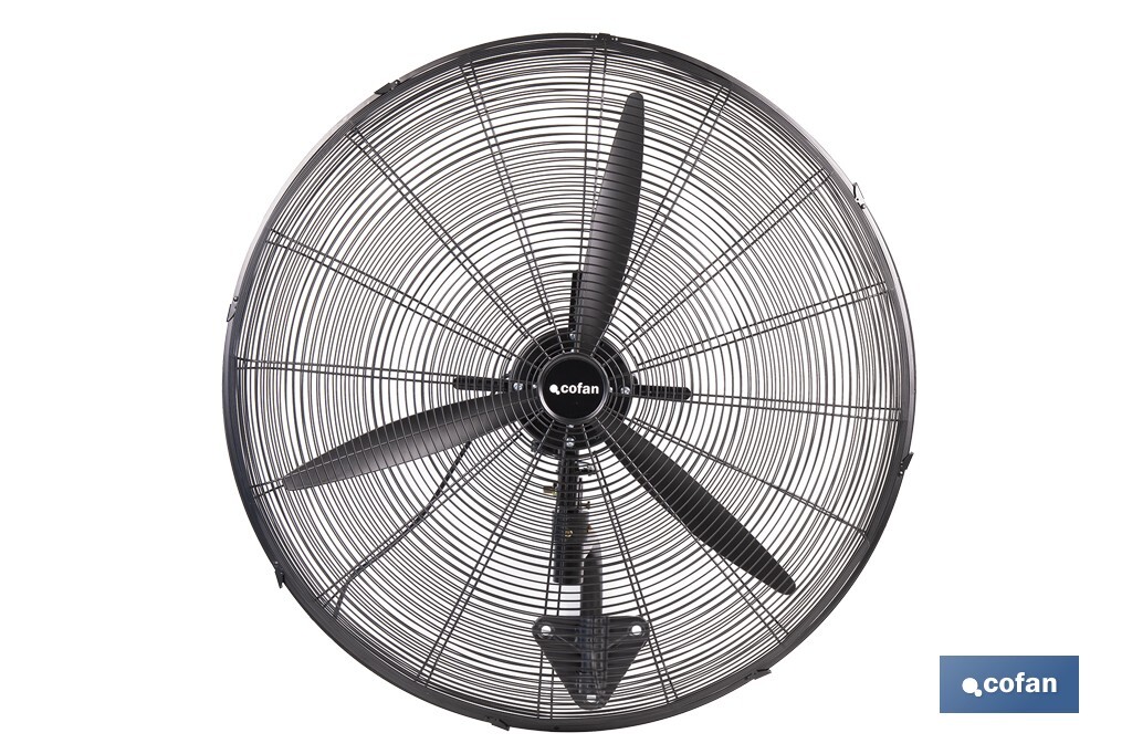Ventilador industrial de pared con 3 velocidades