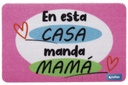 Felpudo entrada En esta casa manda mamá