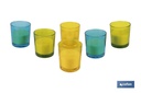 Velas Aromáticas de Citronela en Vasos de Colores