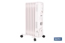 Radiador de aceite con termostato y ventilador