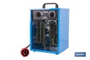 Calefactor eléctrico con enchufe industrial