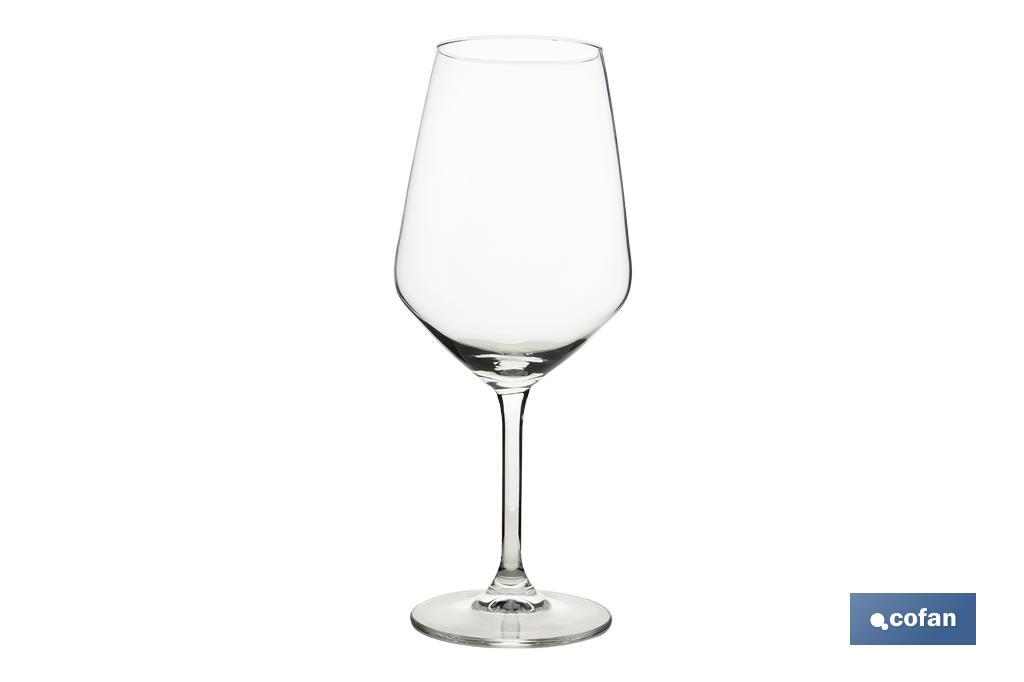 Pack de 6 copas de vino con capacidad de 53 cl