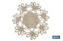 Bajoplatos con borde floral