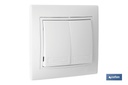 Doble Interruptor - Conmutador de empotrar