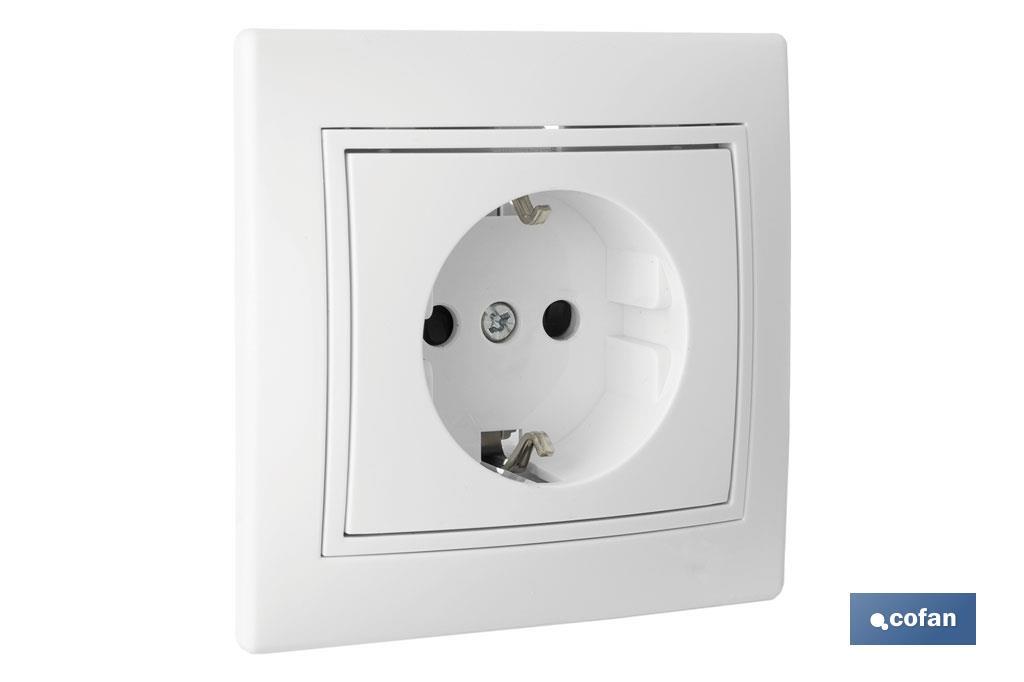 Base enchufe bipolar de empotrar