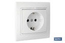 Base enchufe bipolar de empotrar