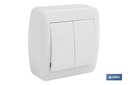 Doble Interruptor de superficie