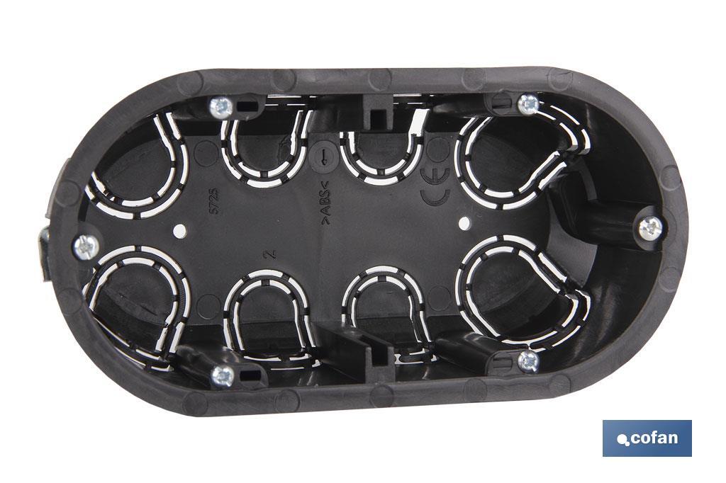 Caja de mecanismos de empotrar en tabique hueco