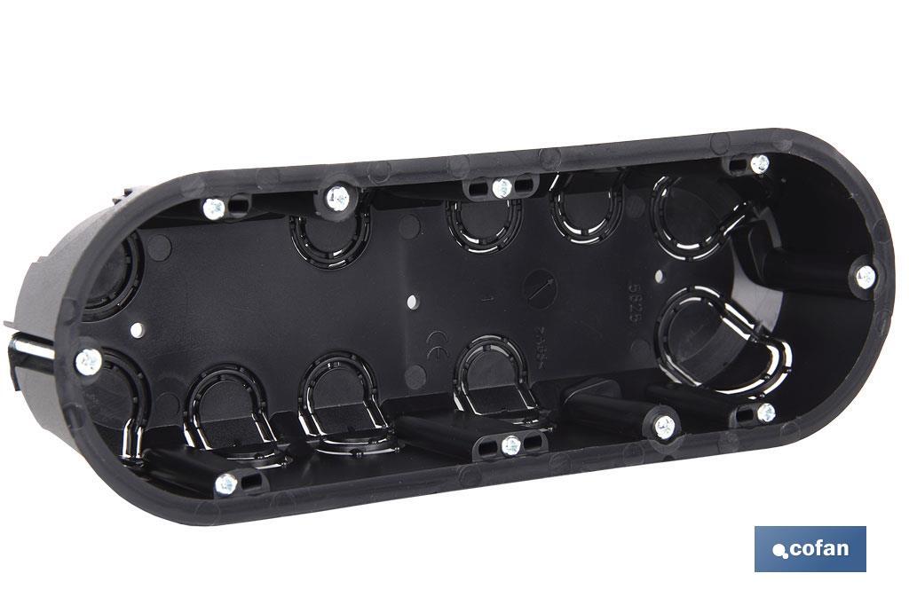 Caja de mecanismos de empotrar en tabique hueco