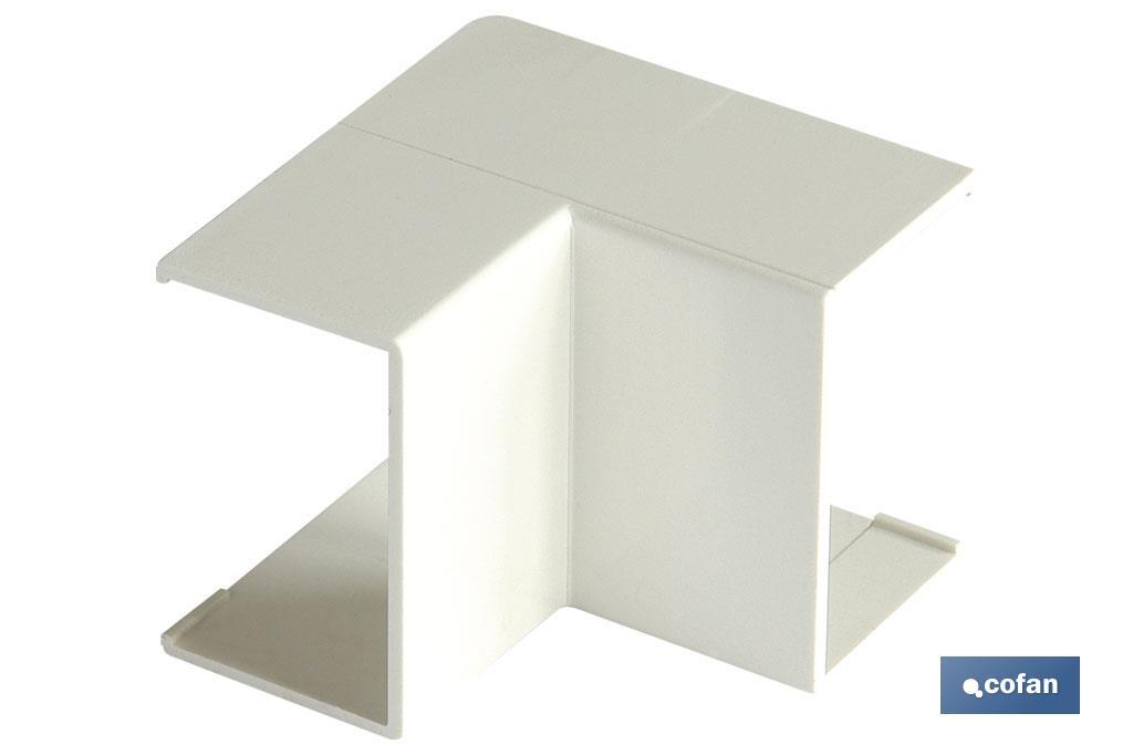 Ángulo interior para minicanal eléctrico