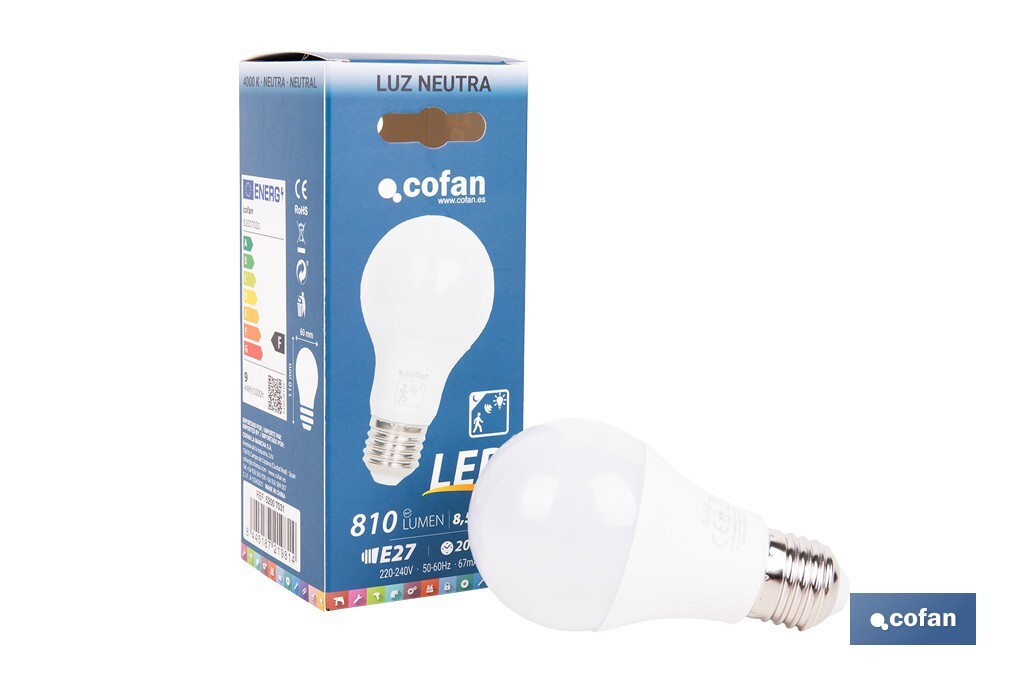 Bombilla Clásica LED con Sensor de Presencia E27