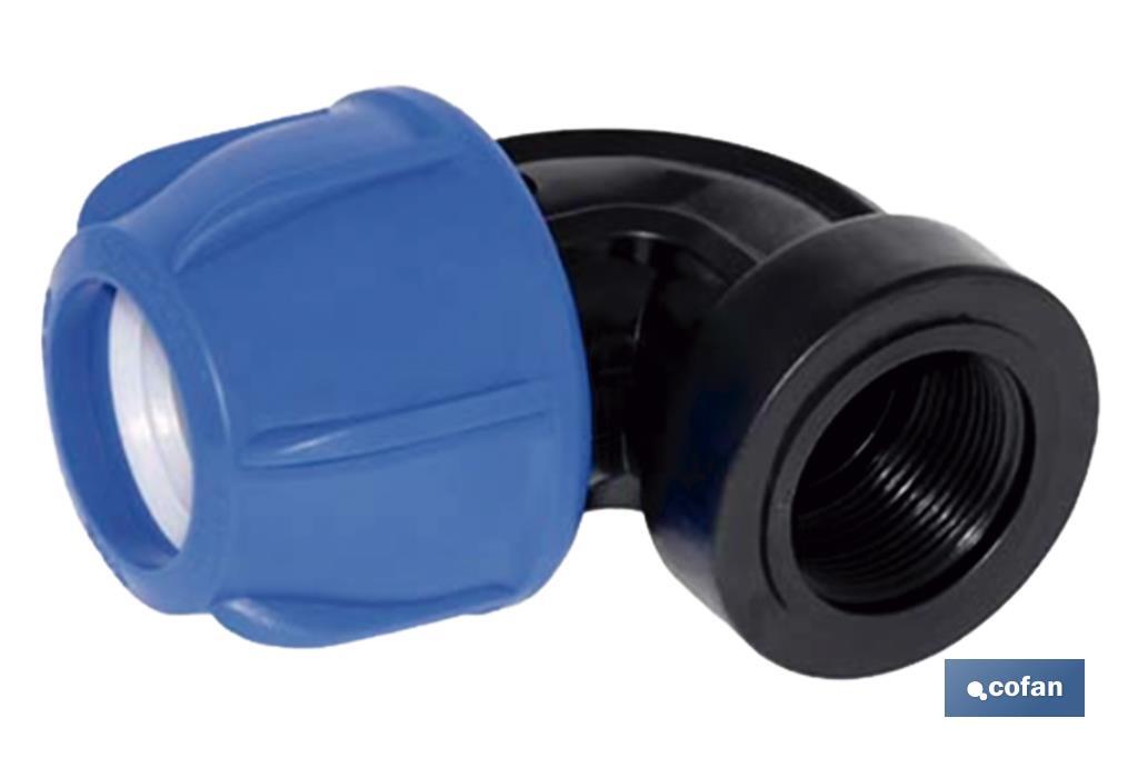 Codo 90° Rosca Hembra