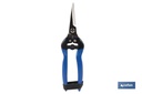 Tijeras de recolección con punta curva y longitud total de 185 mm