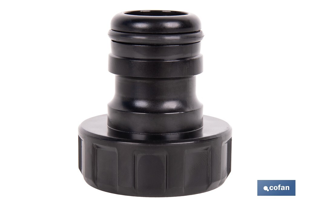 Adaptador de polipropileno con rosca hembra antifugas