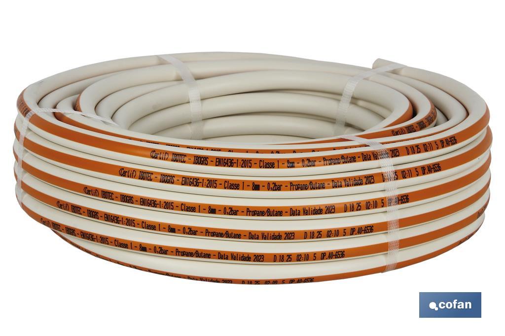 Rollo de Tubo de Gas Butano Flexible