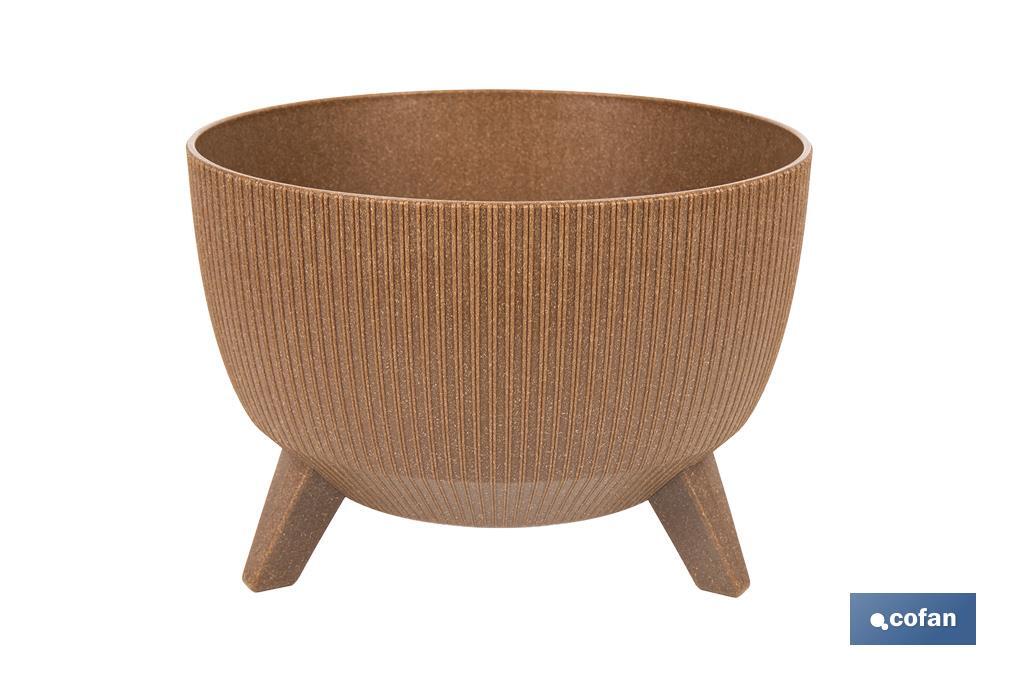 Macetas decorativas con patas desmontables