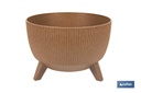 Macetas decorativas con patas desmontables