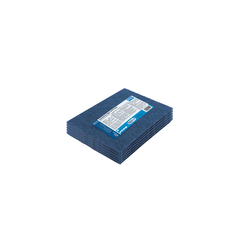 ESTROPAJO FIBRA ABRASIVA DETECTABLE 15X22, 5CM. PACK-5 CAJA 25 PAQUETES